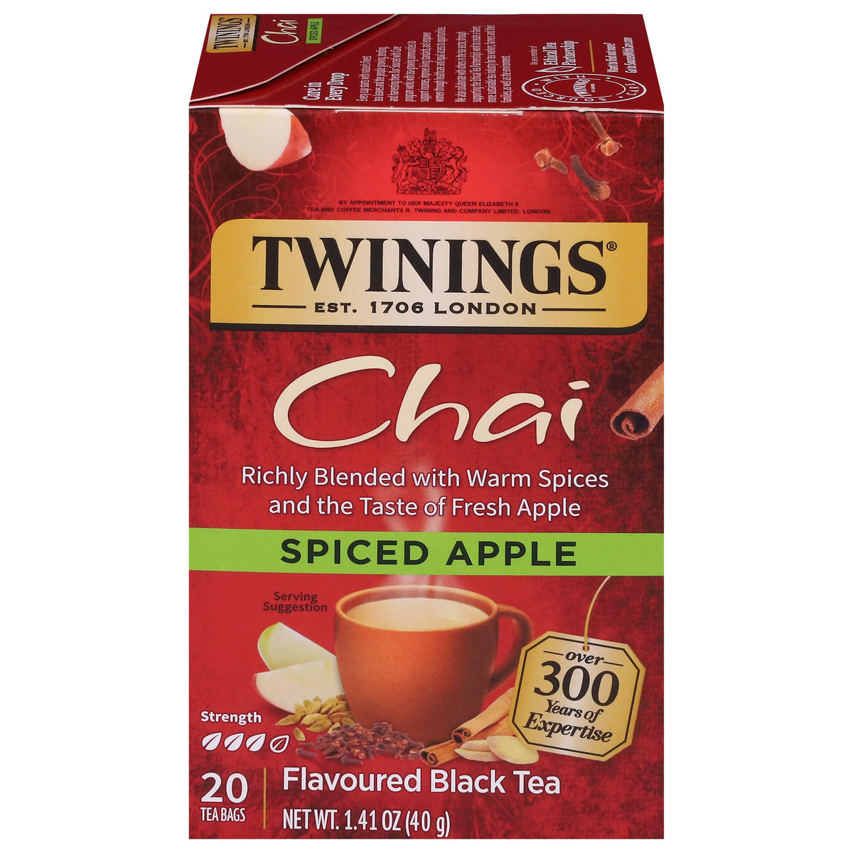 Twinings Blackcurrant Breeze Black Tea Individually Wrapped Bags, 20 Count (Pack of 1), Sweet, Tangy Taste, Caffeinated, Enjoy Hot or Iced, 20 Teabags