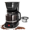 Mixpresso 12 Cup Drip Coffee Maker, Coffee Pot with Reusable Filter, Black