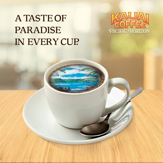 Kauai Coffee K-Cup Pods - Vanilla Macadamia Nut Flavor – Premium Arabica, 10 CT (Pack of 6)