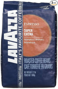 Lavazza Italian "Super Crema" Espresso Whole Bean Value Pack (3 x 2.2 lb bags)