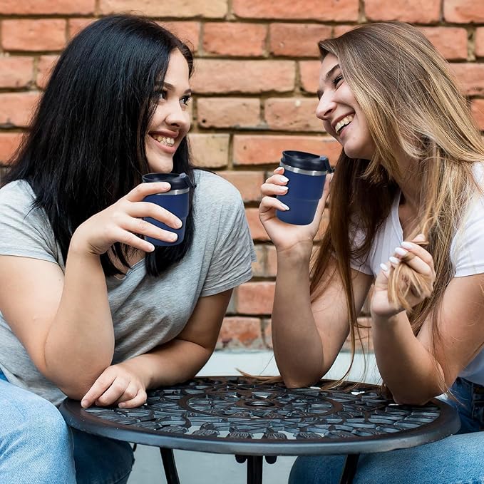 6oz Vacuum Insulated Espresso Cup Set of 2, Espresso Shot Cup for Coffee, Double Wall Stainless Steel Mini Tumbler Shot Glasses with Lid, Mini Coffee Cup