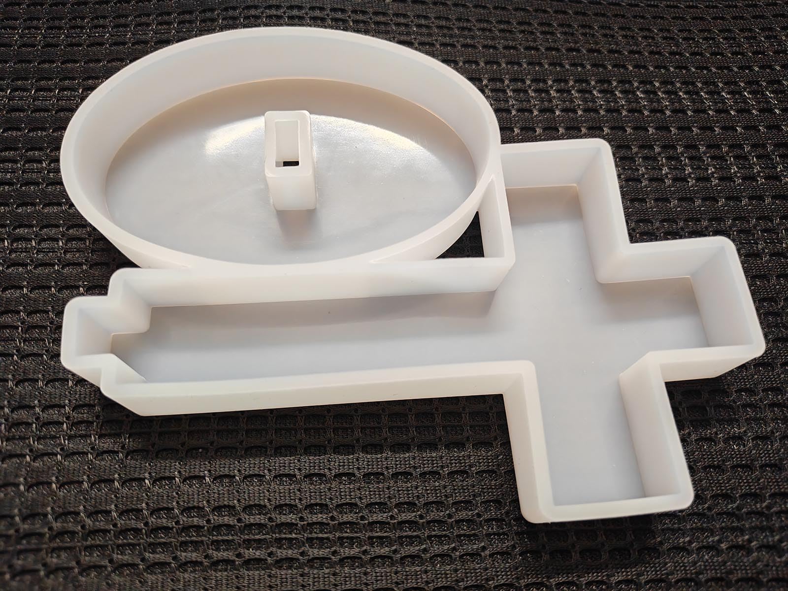 【300+ Design Optional】 Fuehbur Cross with Base Epoxy Resin Silicone Mold for DIY Decoration, Blessed Cross Candle Casting Mould【Mold Length: 7.08 in, Depth: 0.89 in】