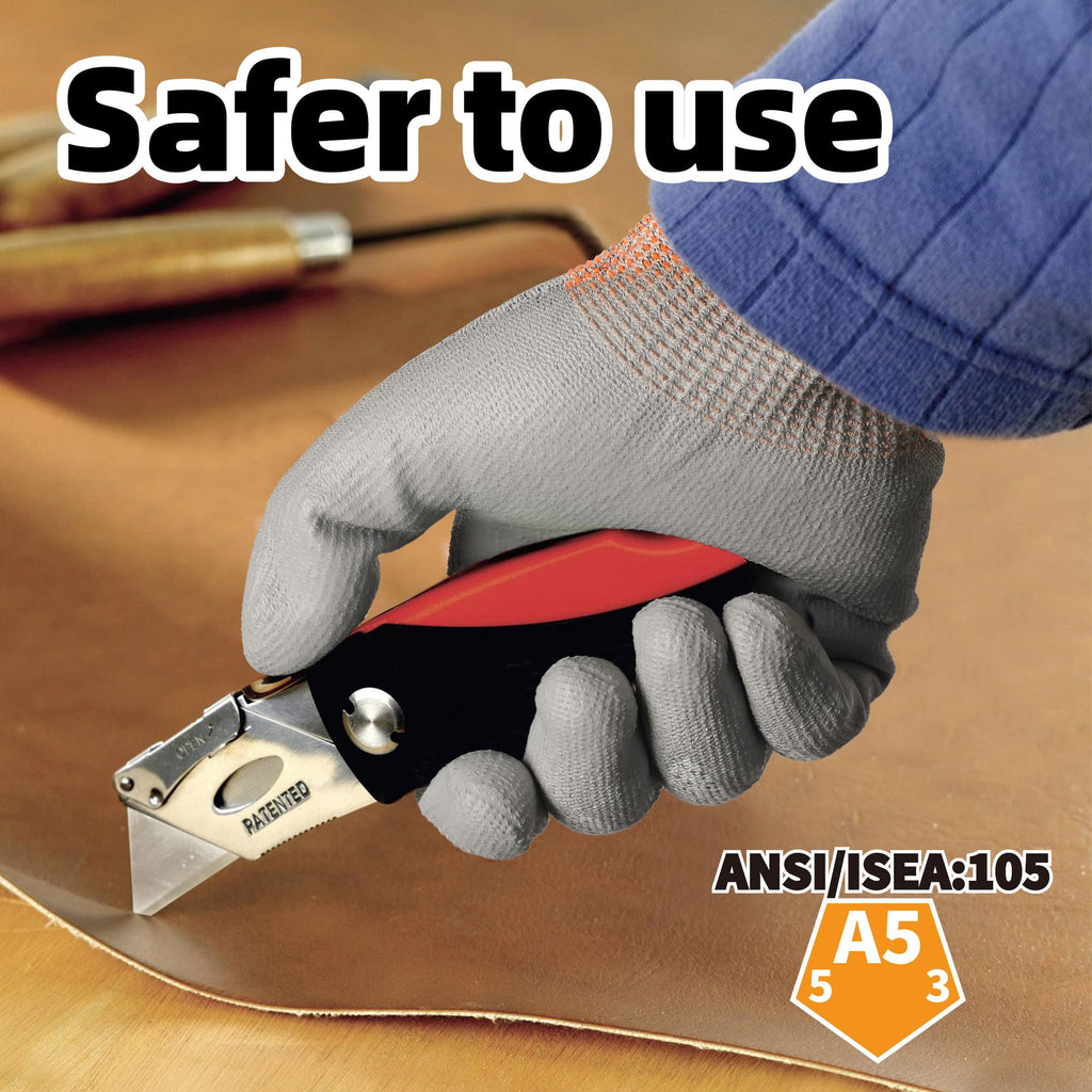 Schwer 12 Pairs A5 Cut Resistant Gloves, Non PFAS & Fiberglass，CR3088, XL