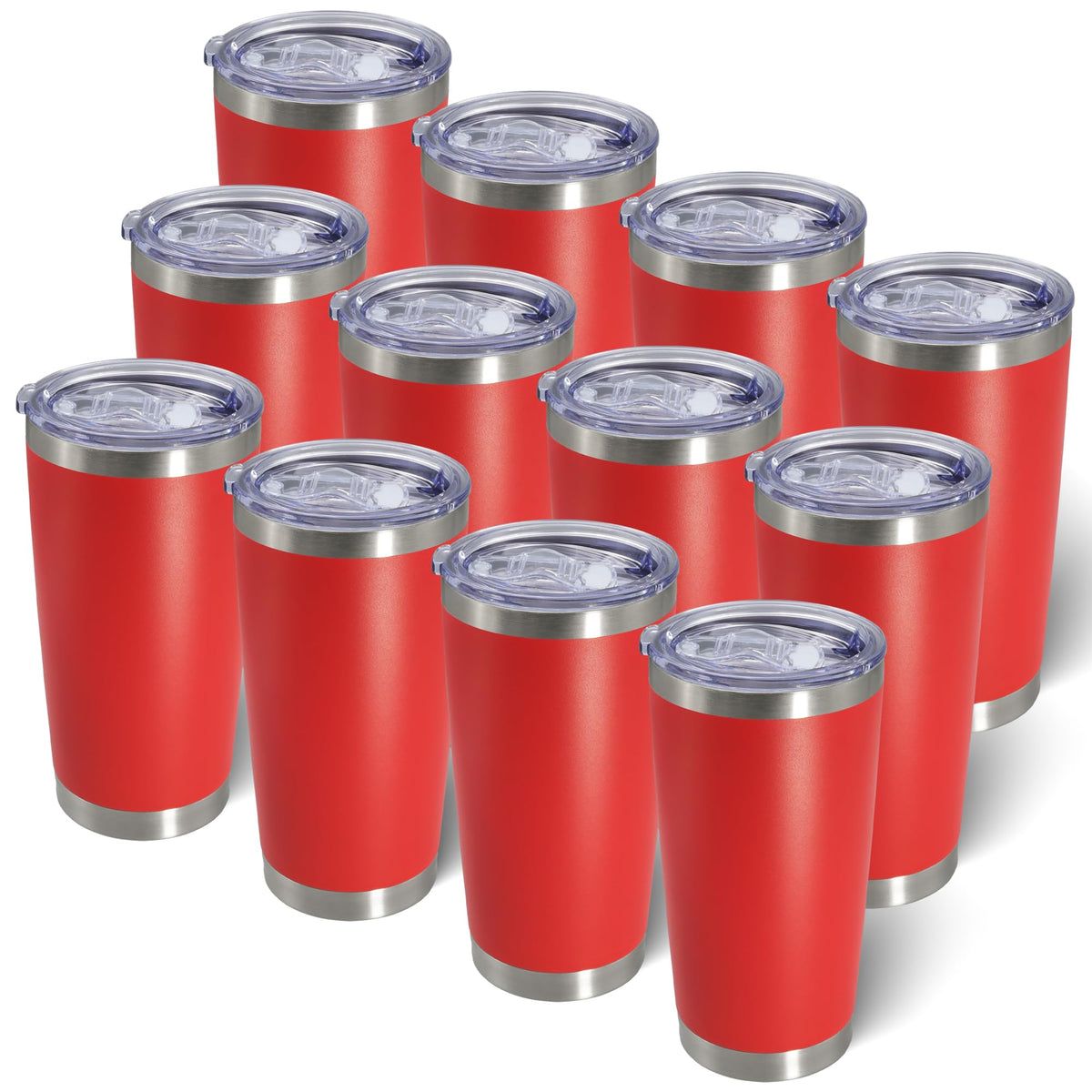 20oz Tumbler with Lid Stainless Steel Tumblers Insulated Mug Hot Pink 12P