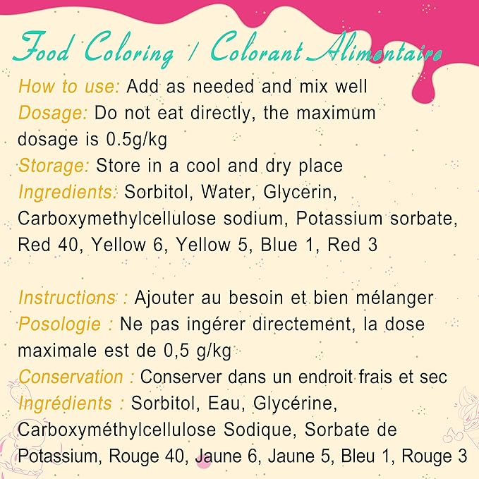 Food Coloring - Vibrant Liquid Icing Food Coloring Set for Baking, Cake Decorating, Easter Egg, Airbrush - Tasteless Food Color Dye for Fondant, Slime, DIY Crafts - 5.5 Fl.oz / 160ml Each (Purple)