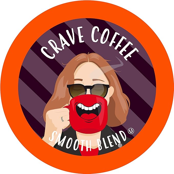 Crave Beverages Flavored Coffee Pods Sampler, Compatible with 2.0 K-Cup Brewers, Assorted Variety Pack