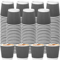 RXLWYUNLAE 120 Pack Paper Espresso Coffee Cups, 4 oz Disposable Coffee Cups,Corrugated Insulated Ripple Wall, Paper Ripple Cup for Coffee, Hot Chocolate and Hot Tea Drinks -Gray