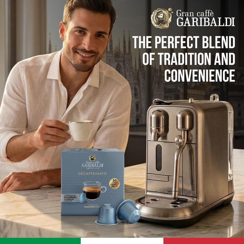 Gran Caffè Garibaldi Decaffeinated Espresso Pods, Italian Roasted 200 Count