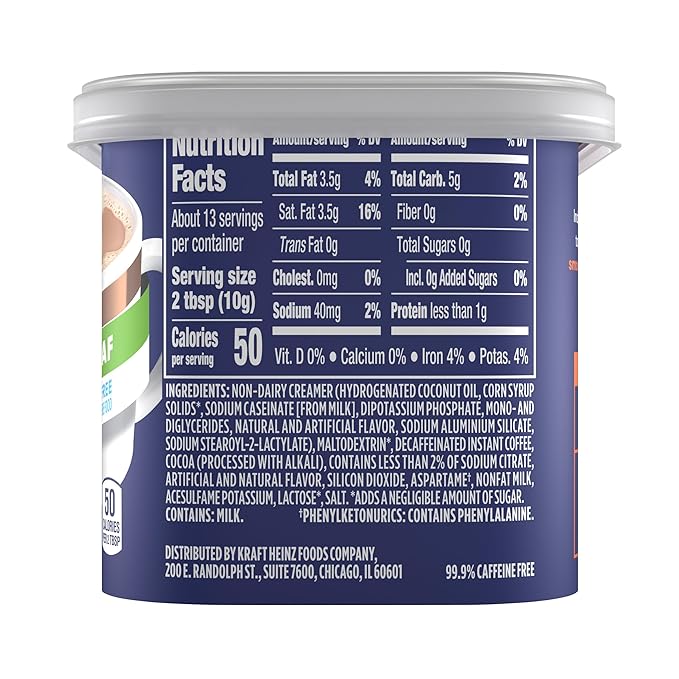 Maxwell House Sugar-Free Suisse Mocha Cafe Decaf Instant Cafe-Style Beverage Mix, 4.4 oz. Canister