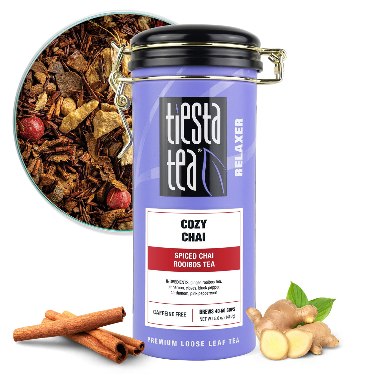 Tiesta Tea Cozy Chai Loose Leaf Spiced Chai Rooibos Tea 2.5oz
