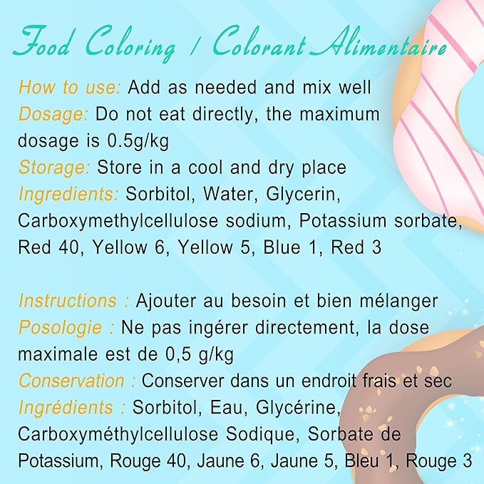 Gel Food Coloring - 4.5oz Vivid Food Coloring Gel for Baking, Cake Decorating, Cookie, Fondant, Macaron - Tasteless Concentrated Edible Food Color Dye for Icing, Slime, Drinks, DIY Crafts (Pink)