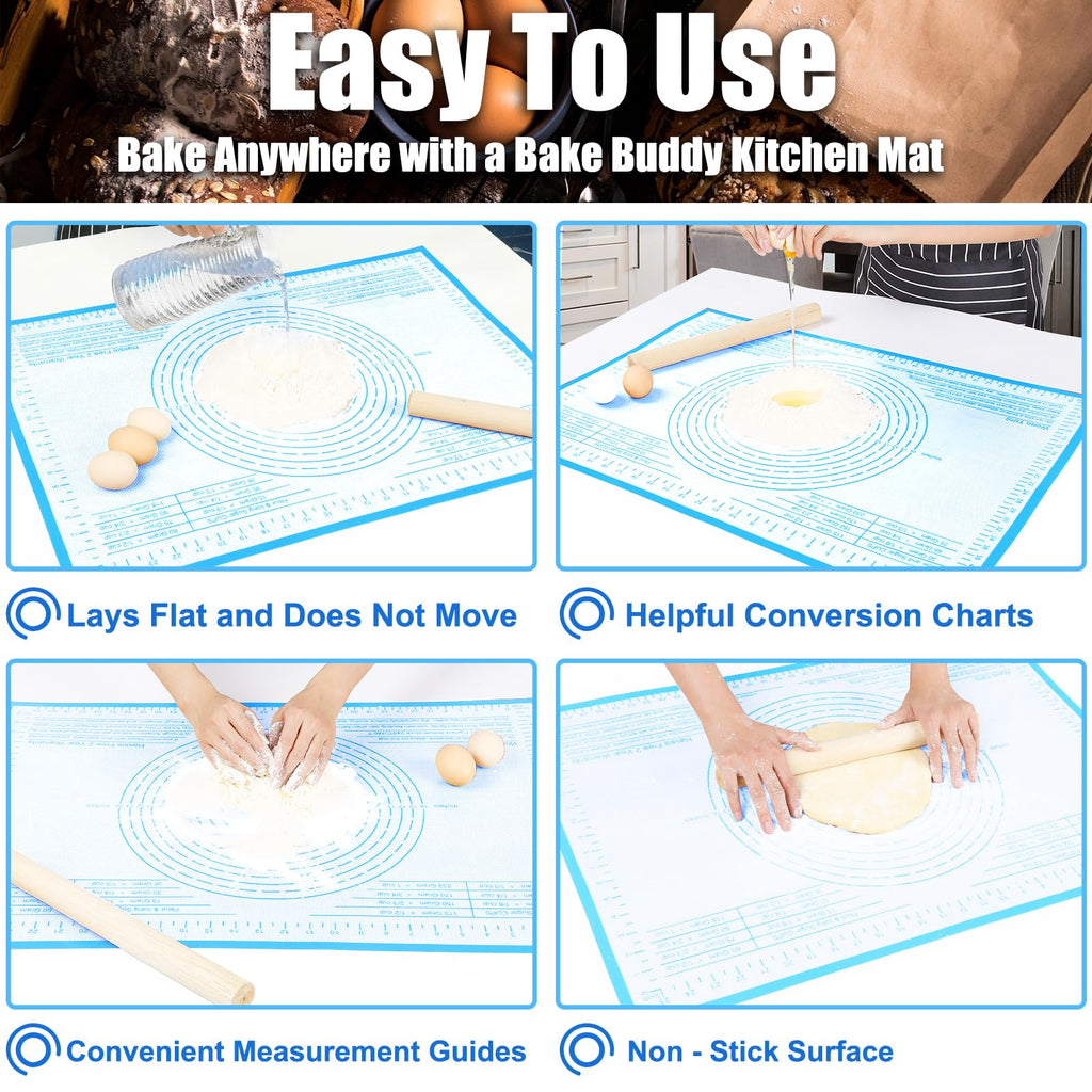Silicone Pastry Mat 36x24 Inch Extra Large Baking Mat