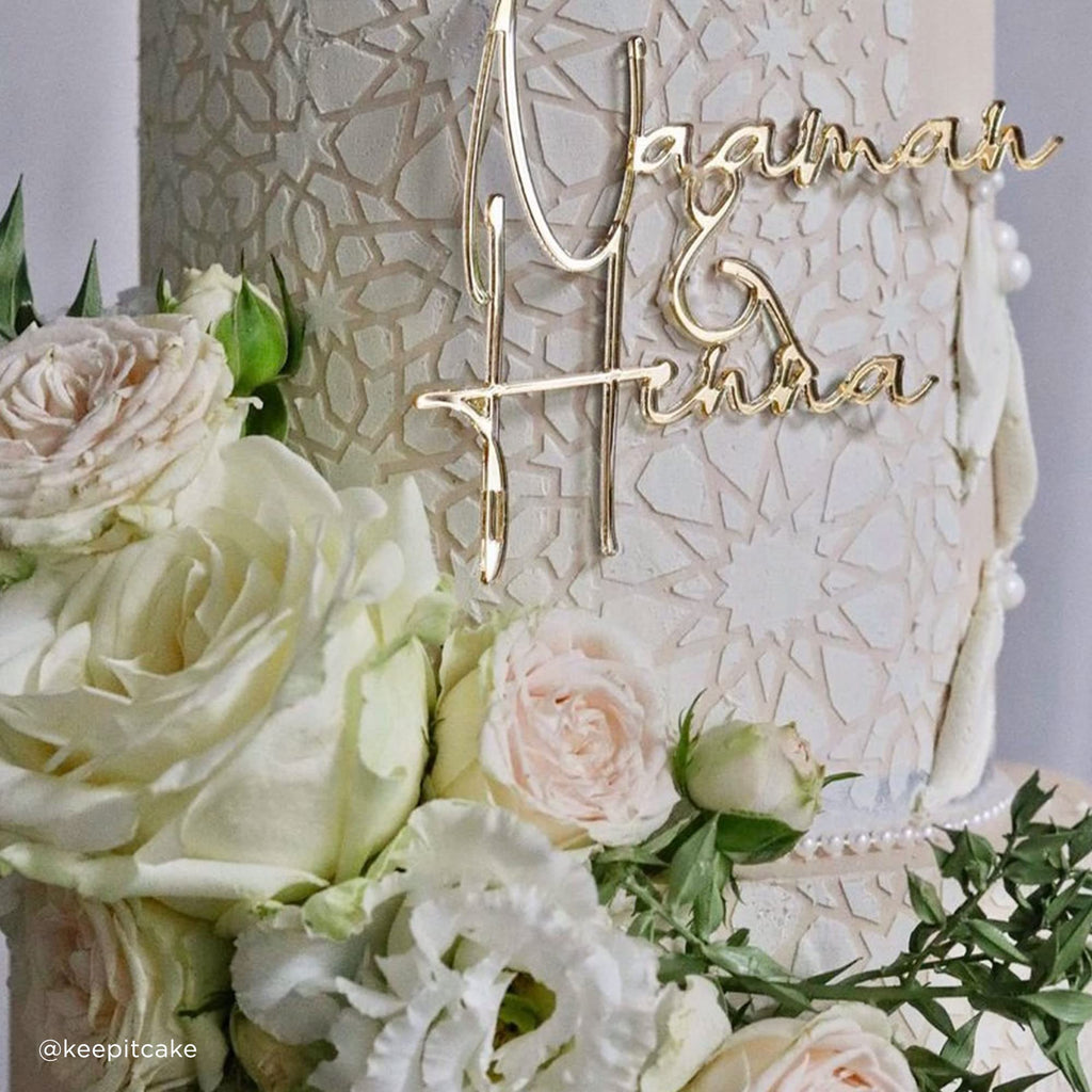 Lacupella Cake Stencil for Buttercream Cake, Royal Icing, Ganache, Painting, Art and Crafts (IMANE)