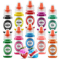 Oil Based Food Coloring for Chocolate 10 Colors Edible Food Dye for Sugar Candy Melts Oil Frosting Icing Dye for Backing Cookies Fondant Food Color for Cake Decorating - 0.25 Fl. Oz/Bottles