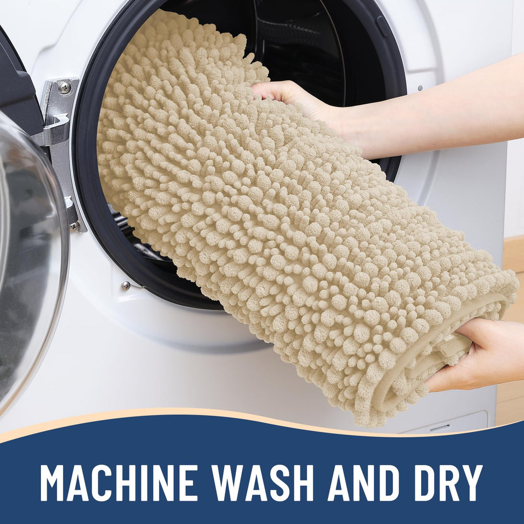 Arotive Bathroom Rugs Mat 30x20, Soft Absorbent Chenille Shaggy Bath Mat