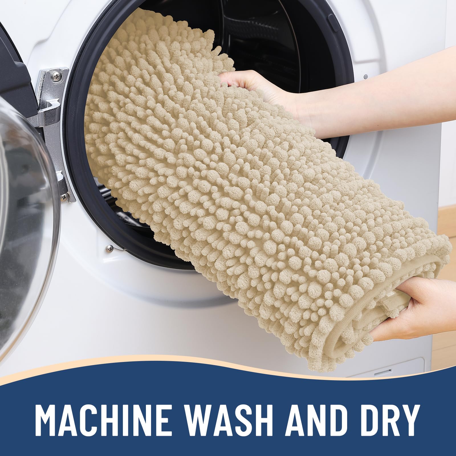 Arotive Bathroom Rugs Mat 30x20, Soft Absorbent Chenille Shaggy Bath Mat