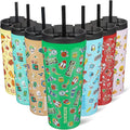 BJPKPK 22oz Stainless Steel Insulated Tumbler With lid And Straw Travel Coffee Thermal Tumblers Cup For Women And Men,Game