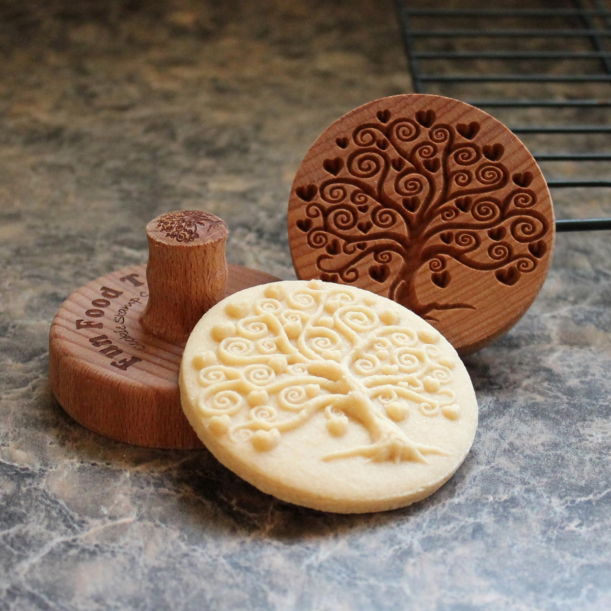 Fun Food Tools, Wood Cookie Stamp, 2.5 Inch (Chartres Cathedral CS-056)