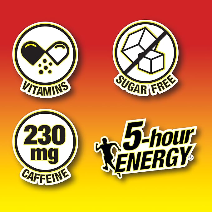 5-hour ENERGY Extra Strength Energy Shot, Tidal Twist (1.93 oz., 30 Count), Zero Calories & Sugar-Free 230 mg Caffeinated Energy Shot, Amino Acids & B Vitamins, Dietary Supplements, , Pina-Colada Flavor