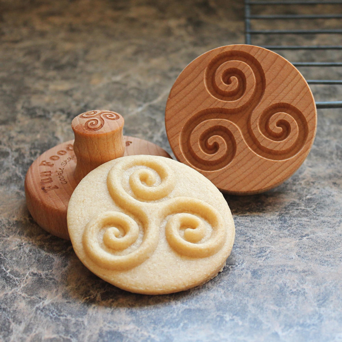 Fun Food Tools, Wood Cookie Stamp, 2.5 Inch (Chartres Cathedral CS-056)