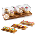 HOMESPHERE Cake Display with Lid, Rectangle Cake Stand, Cookie Display