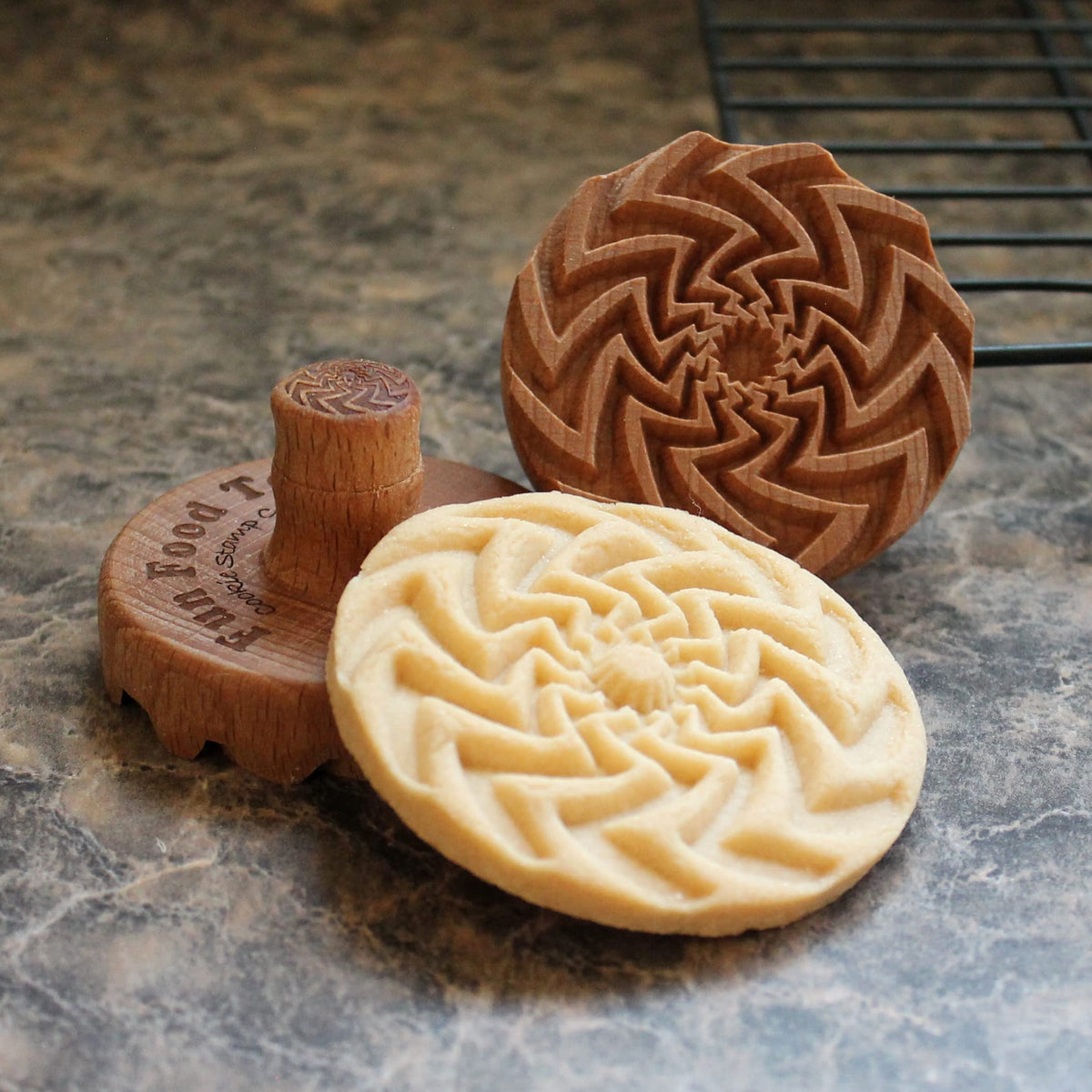 Fun Food Tools, Wood Cookie Stamp, 2.5 Inch (Chartres Cathedral CS-056)