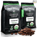 The Bean Organic Coffee Company Caramel, Medium Roast, Whole Bean Coffee, 16-Ounce Bags (Pack of 2)