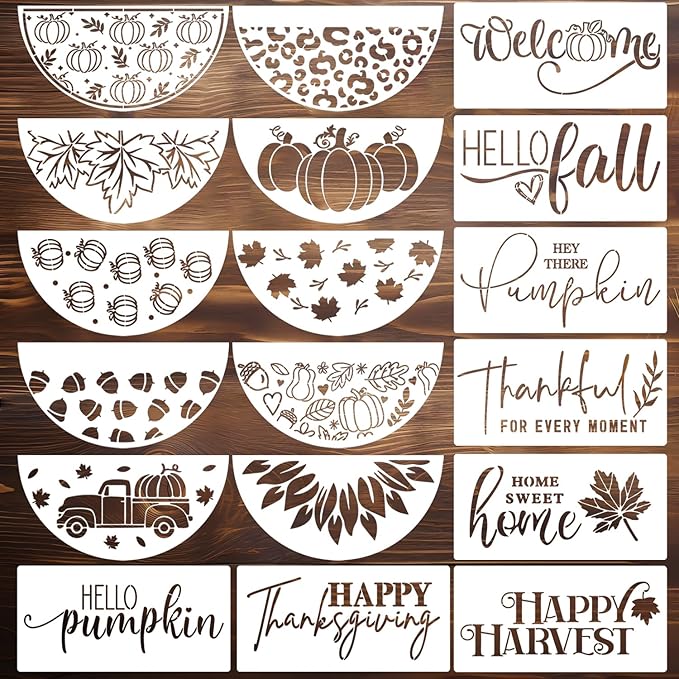 Halloween Stencils for Painting on Wood 12" Halloween Stencils for Crafts