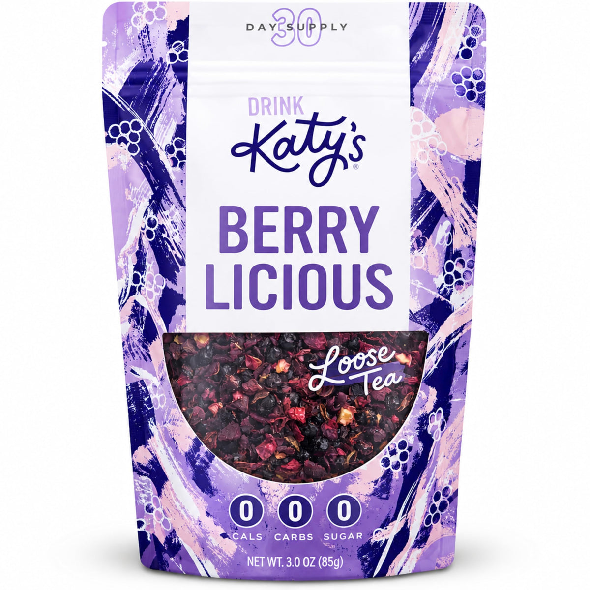 Katy’s Peach Bellini Loose Tea - Apple, Peach & Mango - Light Herbal Fruit Tea, Caffeine-Free, Sugar-Free - Hot or Iced Tea - 30+ Cups