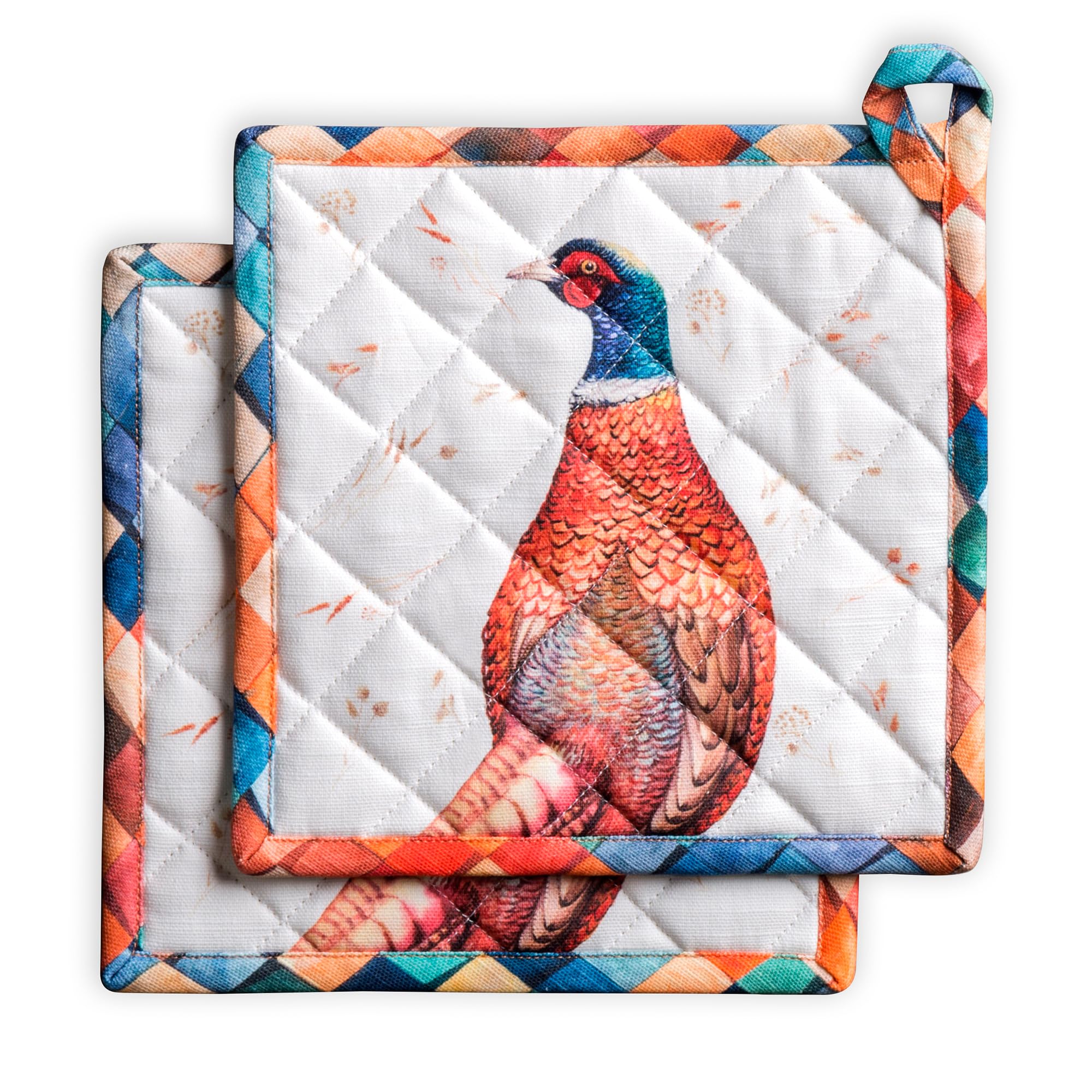 Maison d' Hermine Pot Holders 100% Cotton Potholders (8" x 8", Pack of 2)