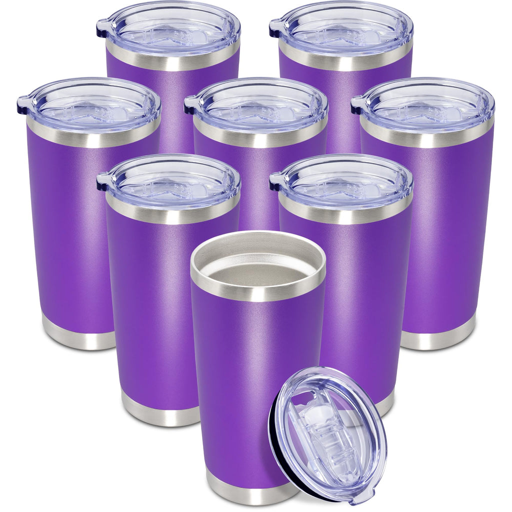 20oz Tumbler Insulated Coffee Tumblers with Lid Stainless Steel Purple 8P