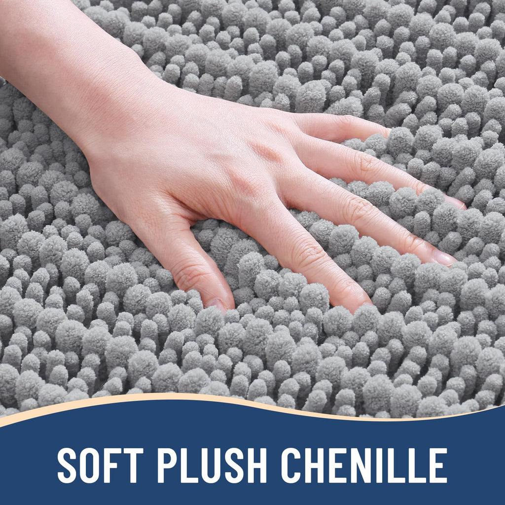 Arotive Bathroom Rugs Mat 40x32, Soft Absorbent Chenille Shaggy Bath Mat