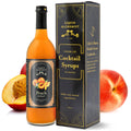 Liquid Alchemist Peach Syrup for Cocktails | Real Ingredients Make our Peach Syrup for Drinks a Perfect Bellini Mix | Small Batch, Non-GMO & Vegan | 25.4 oz Drink Mixer, Pack of 1