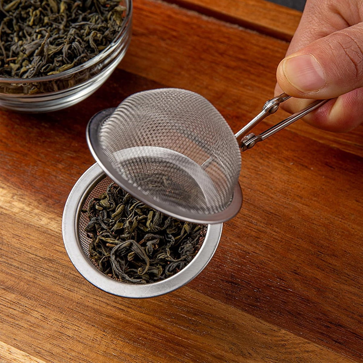 Voittozege Premium Stainless Steel Tea Infuser 20 Pcs Snap Ball Filter