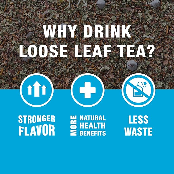 Tiesta Tea - Cocoa Mint Chill Loose Leaf Tea, Chocolate Peppermint Herbal Rooibos Blend, Non-Caffeinated, Brew Hot or Iced, Makes Up to 25 Cups, Resealable Pouch, 1.5 Ounce