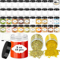 8 OZ Plastic Jars with Lids, Slime Containers with Lids 48 Pcs Airtight Round Plastic Storage Jars Wide-Mouth Containers for Slime, Kitchen and Household Food Storage of Dry Goods