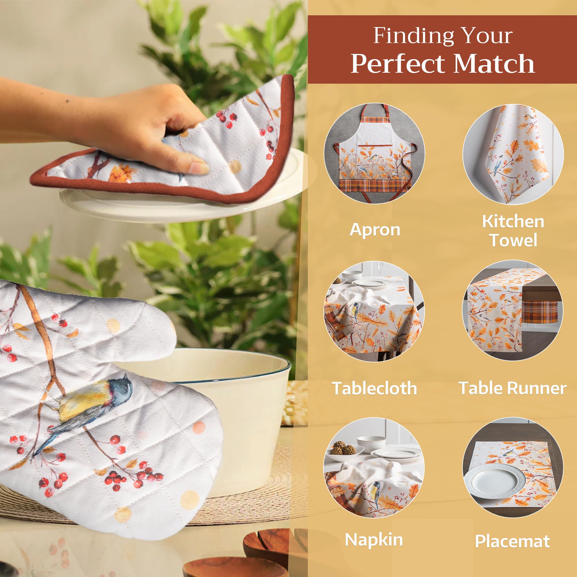 Maison d' Hermine Pot Holders 100% Cotton Potholders (8" x 8", Pack of 2)