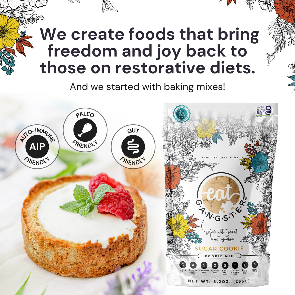eat G.A.N.G.S.T.E.R. Allergy-Friendly Sugar Cookie Mix