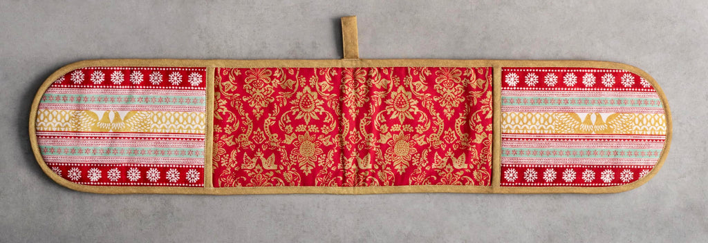 Maison d' Hermine Double Oven Mitts 100% Cotton Double Oven Glove (7"x35")