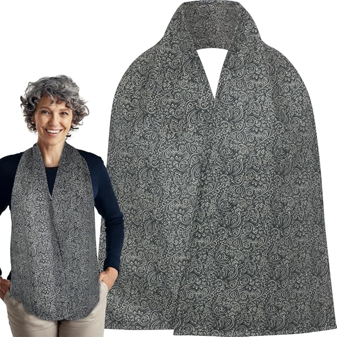Adult Bib Scarf - Dignified Alternative to Bibs | Washable and Reusable Clothing Protectors for Eating