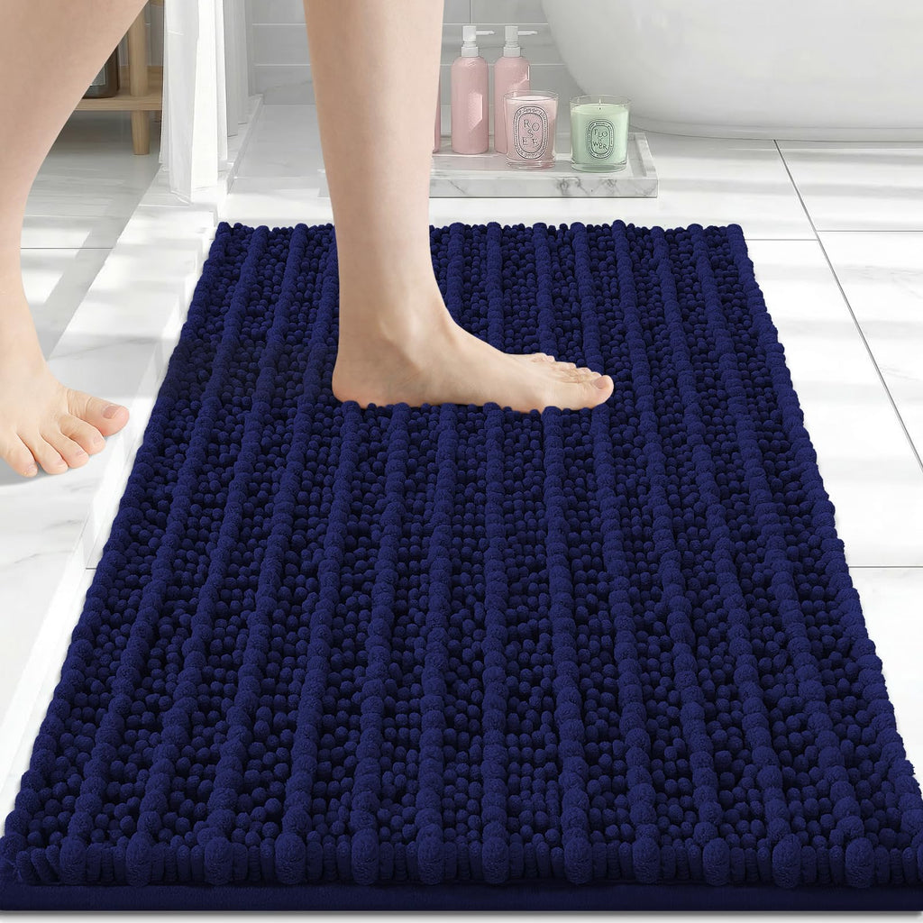 Arotive Bathroom Rugs Mat 24x16, Soft Absorbent Chenille Shaggy Bath Mat