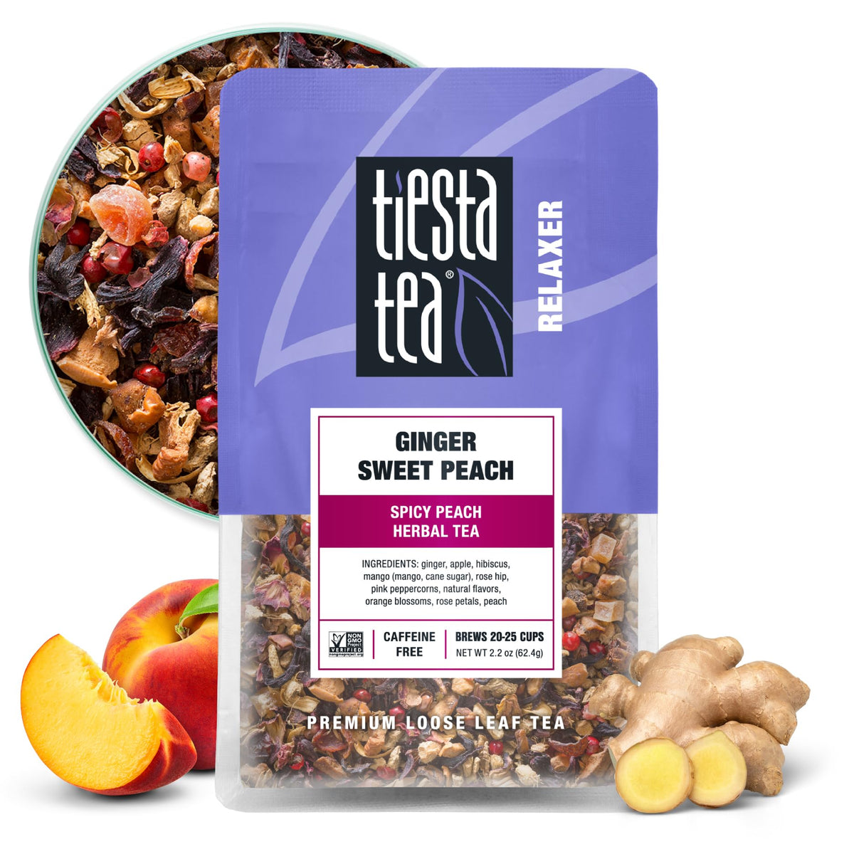 Tiesta Tea Palm Beach Punch Fruit Punch Herbal Tea Loose Leaf 2oz Pouch