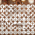 Christmas Stencils for Crafts Reusable 3" Small Holiday Stencils