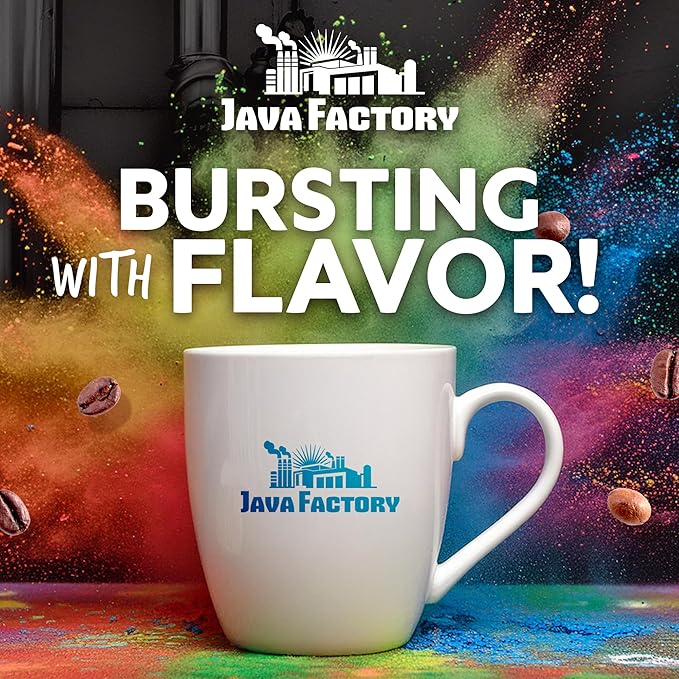 Java Factory Medium Roast Coffee Pods Compatible with K Cup Brewers Including 2.0, Smooth Caffeinator, 80 Count