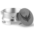 KNODOS Stainless Steel 58mm Dosing Funnel and Espresso Puck Screen Set For 58 mm Portafilter