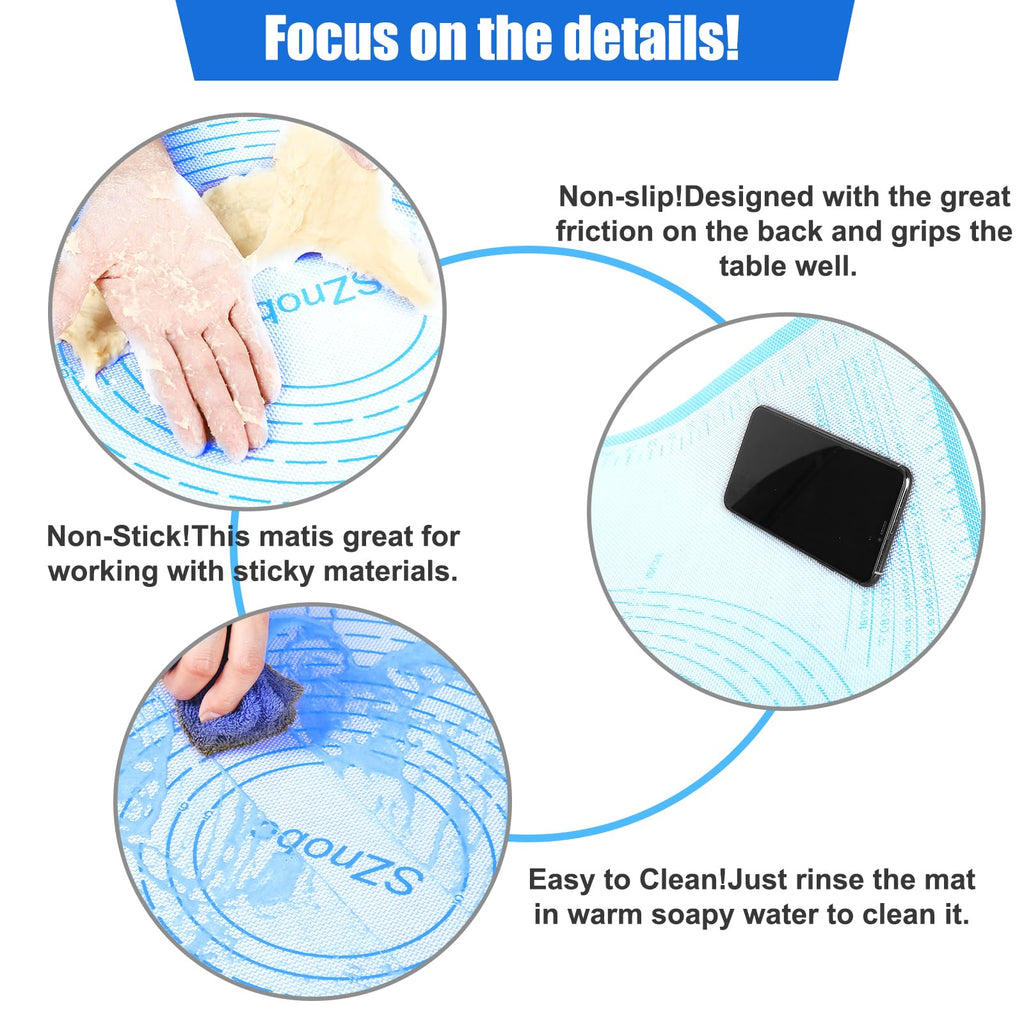 Silicone Pastry Mat 36x24 Inch Extra Large Baking Mat