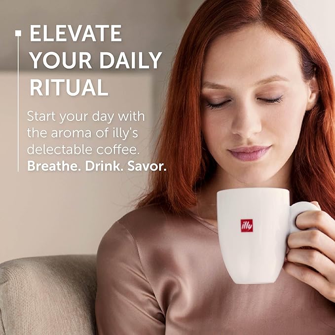 Illy Whole Bean Coffee, India Dark Roast - Notes of Black Pepper and Extra-Dark Chocolate - 100% Arabica - Whole Beans - Pressurized Packaging Sealed for Freshness - 8.8oz can (Pack of 6)