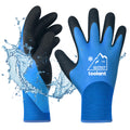 OriStout Waterproof Winter Work Gloves for Men and Women, 1 Pair, Blue, XL