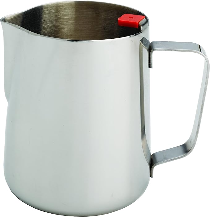 Rattleware 20oz Latte Art Pitcher with Thermometer Clip, Stainless Steel