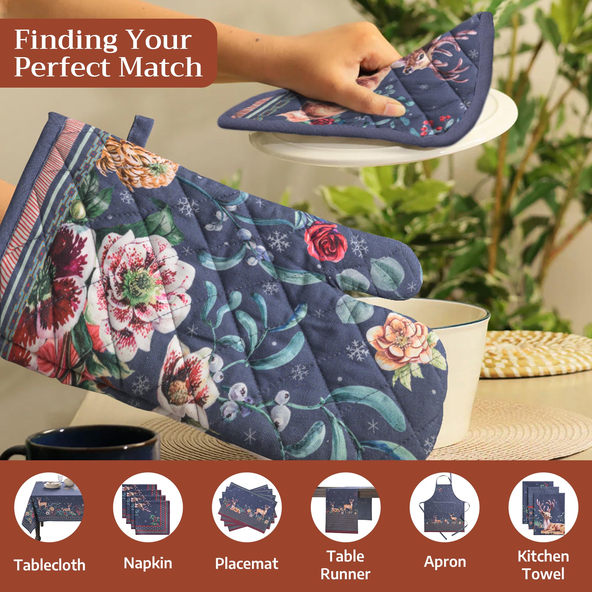 Maison d' Hermine Pot Holders 100% Cotton Potholders (8" x 8", Pack of 1)